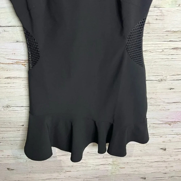 Adelyn Rae black mesh tee shirt a line dress size medium - Picture 2 of 11